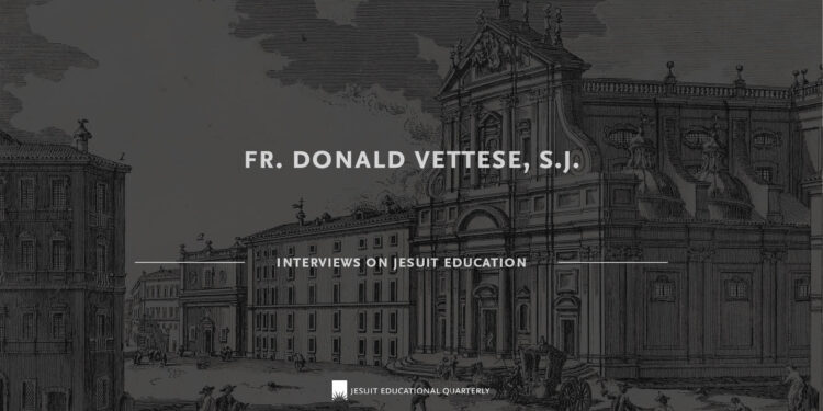 Interview: Fr. Donald Vettese, S.J. – Funding the Mission and St. John’s Jesuit